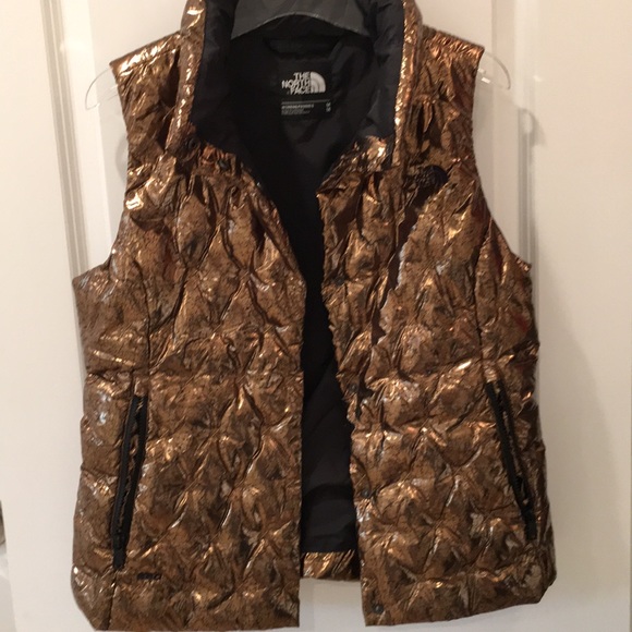 North Face Metallic Copper 55 Down Vest 